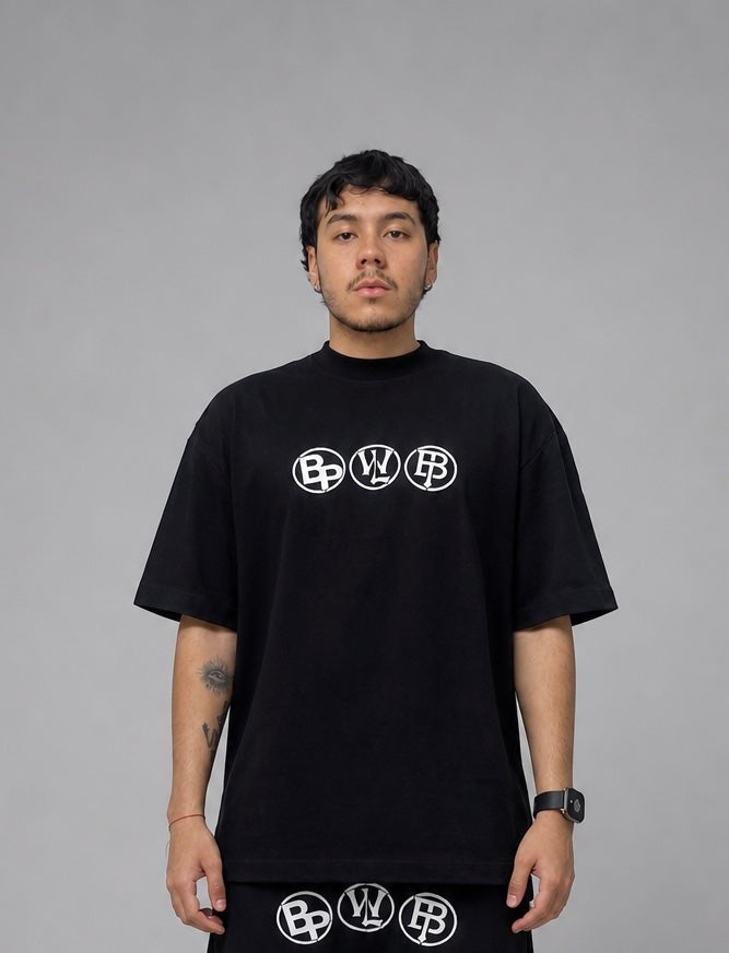 3LOGS BASIC OVERSIZE TSHIRT BLACK