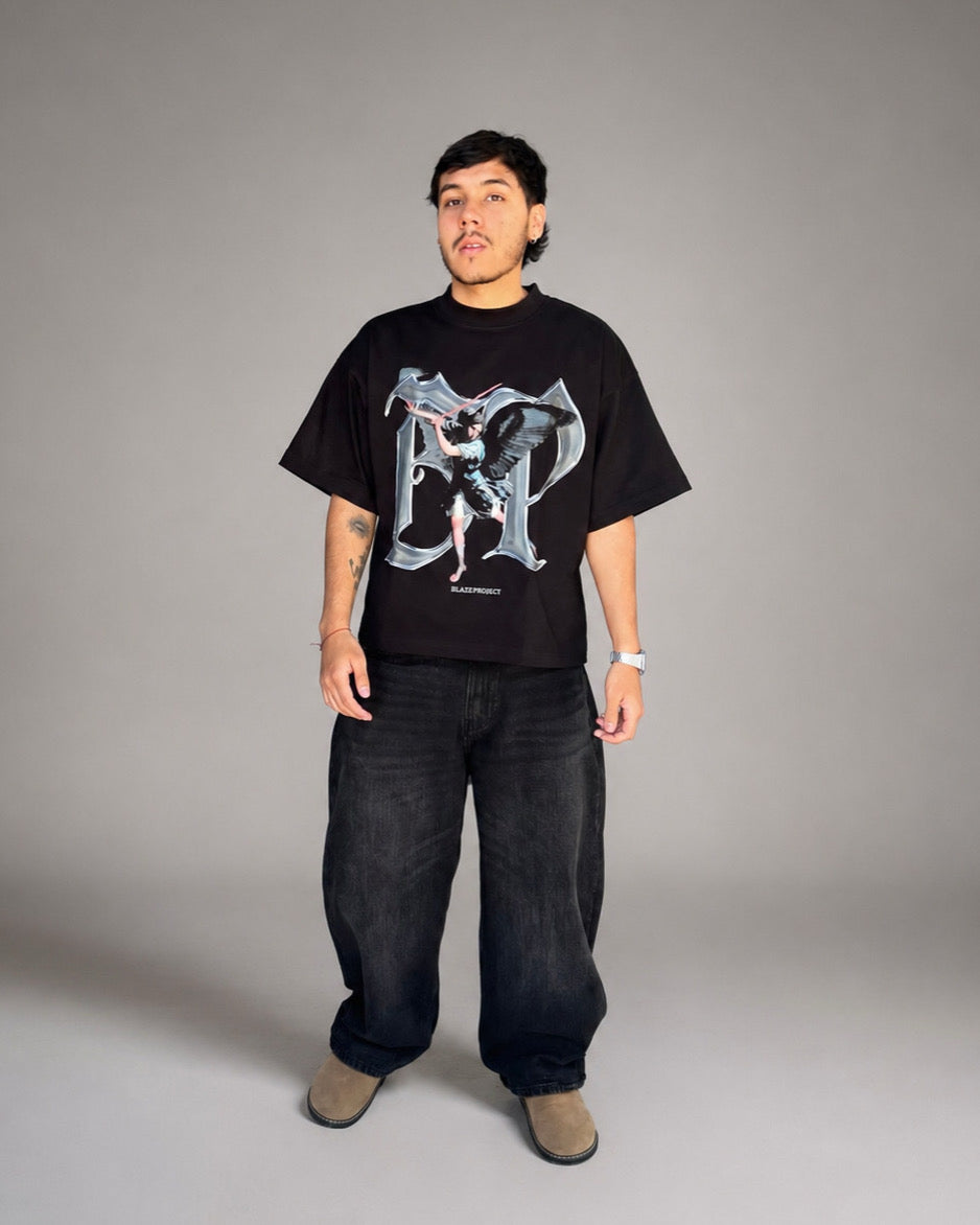 THE ASCENT BOXY TSHIRT BLACK
