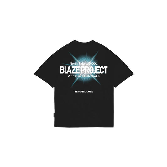 SERAPHICCODE BLAZE OVERSIZE TSHIRT BLACK