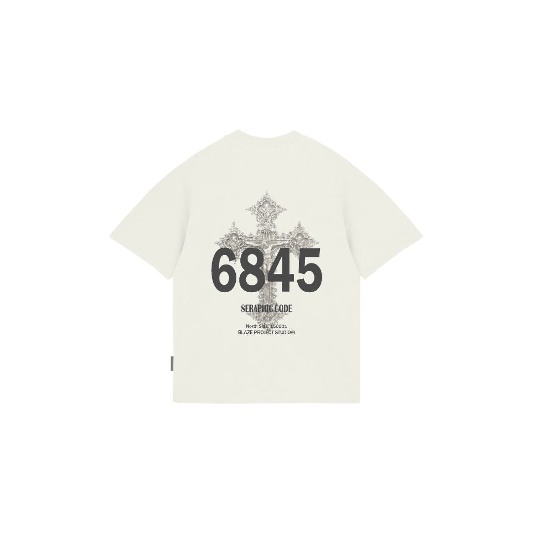 SERAPHICCODE CRUCIFIX OVERSIZE TSHIR WHITE