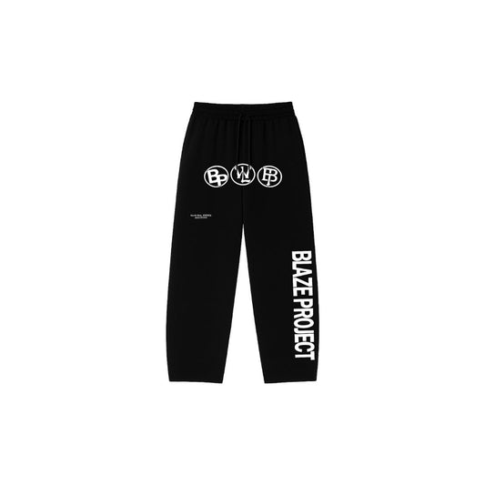 3LOGS BASIC JOGGER BAGGY BLACK